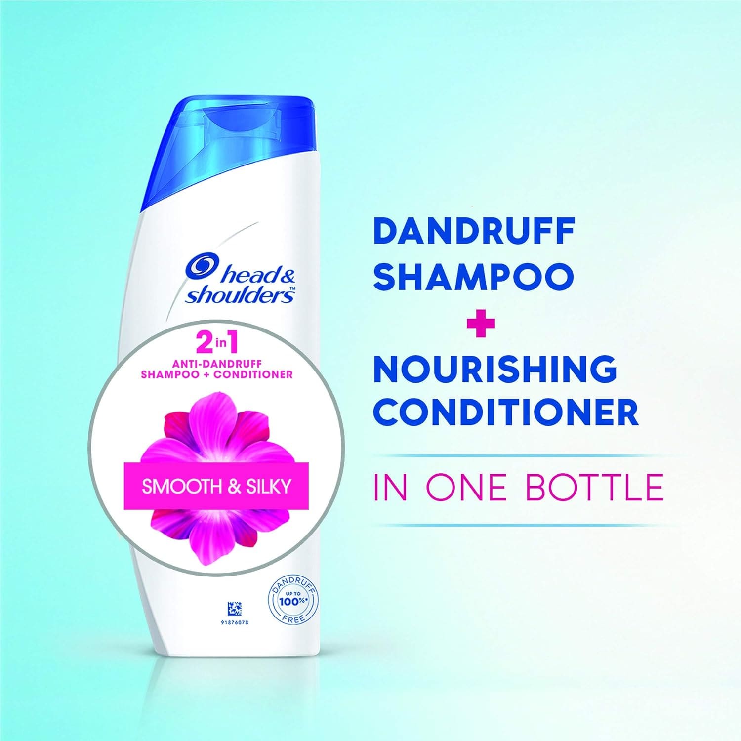 Head & Shoulders Smooth and Silky 2-in-1 Shampoo + Conditioner, 340ml