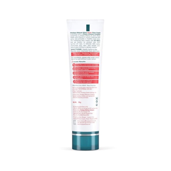 Himalaya Natural Glow Face Cream with Kesar (Combo 1+1), 50g