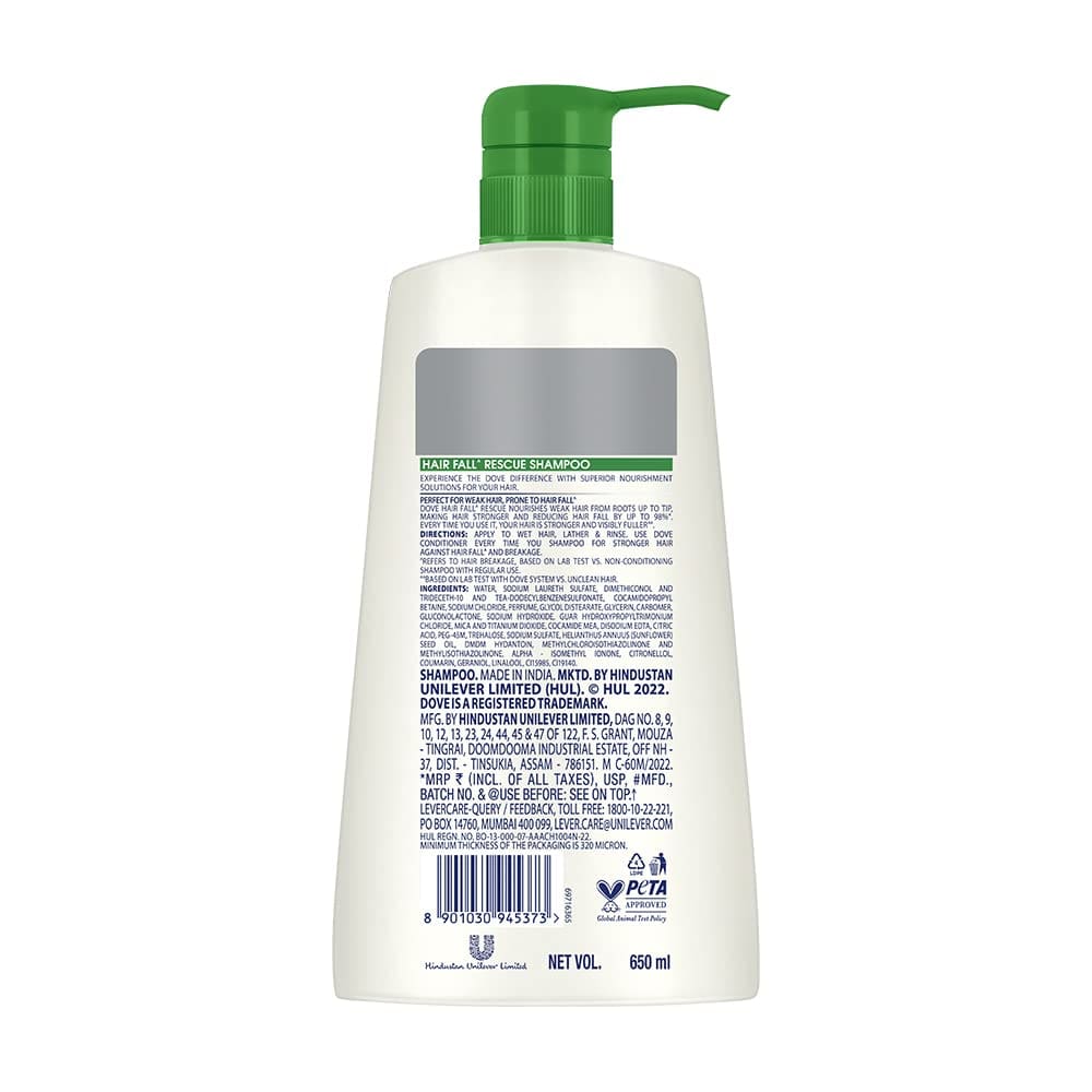 Dove Hair Fall Rescue Shampoo, 650ml