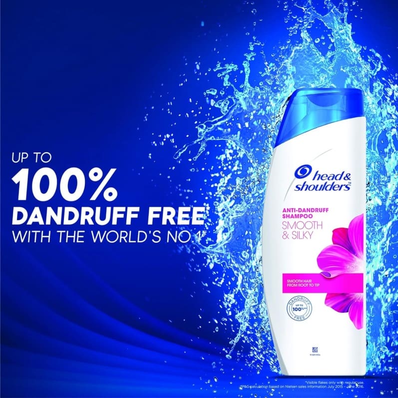 Head & Shoulders Smooth and Silky Shampoo, 340ml