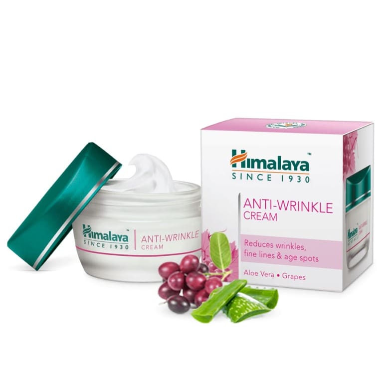 Himalaya Anti-Wrinkle Cream With Aloevera & Grapes, 50gm