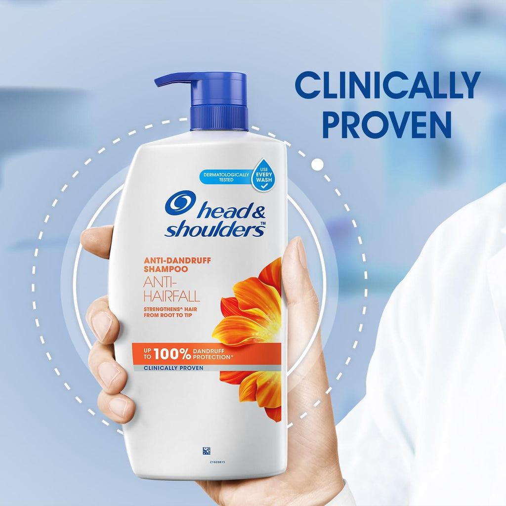 Head & Shoulders, Anti-Hairfall, Anti-Dandruff Shampoo for Women & Men, 650ml