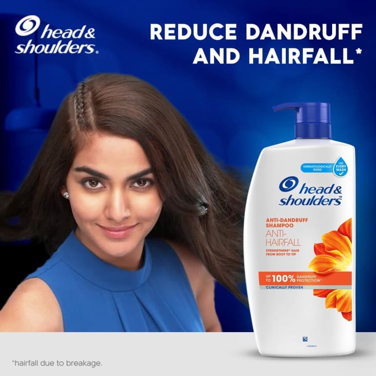 Head & Shoulders, Anti-Hairfall, Anti-Dandruff Shampoo for Women & Men, 650ml