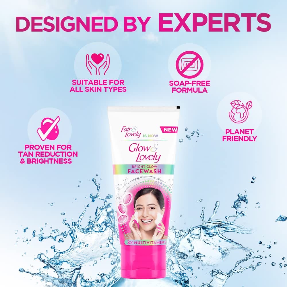 Glow & Lovely Advanced Multivitamin Facewash, 100gm
