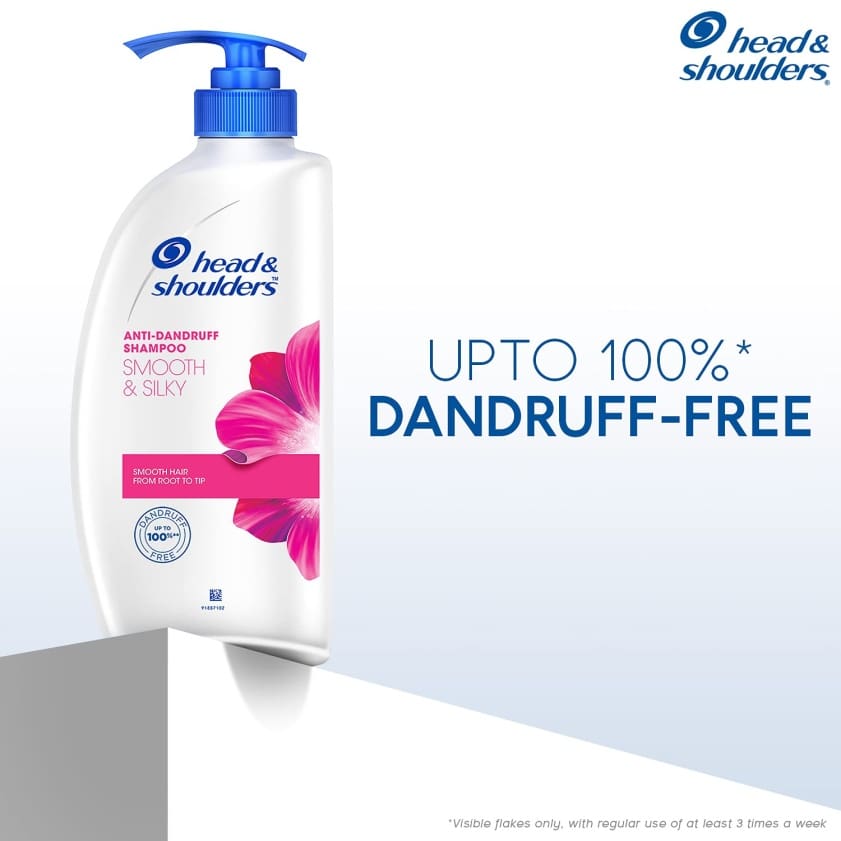Head & Shoulders Smooth and Silky Anti Dandruff Shampoo, 650ml