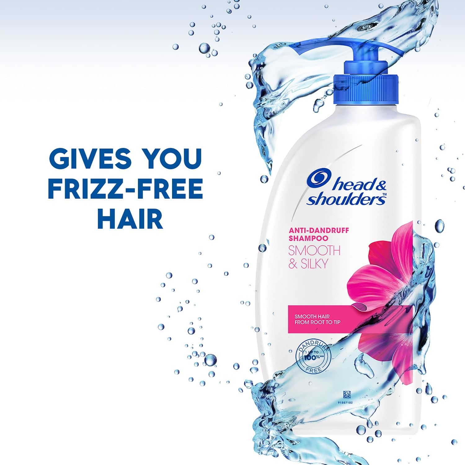 Head & Shoulders Smooth and Silky Anti Dandruff Shampoo, 650ml
