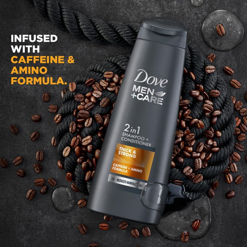 Dove Men Care Thick & Strong 2in1 Shampoo Conditioner, 180 ml