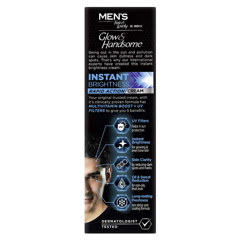 Glow & Handsome Instant Brightness Cream, 50gm