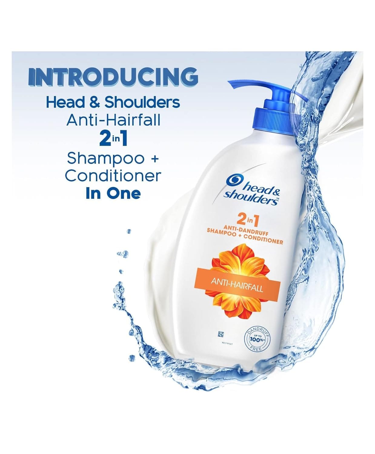 Head & Shoulders 2-in-1 Anti-Hairfall Anti-Dandruff Shampoo+ Conditioner, 650ml
