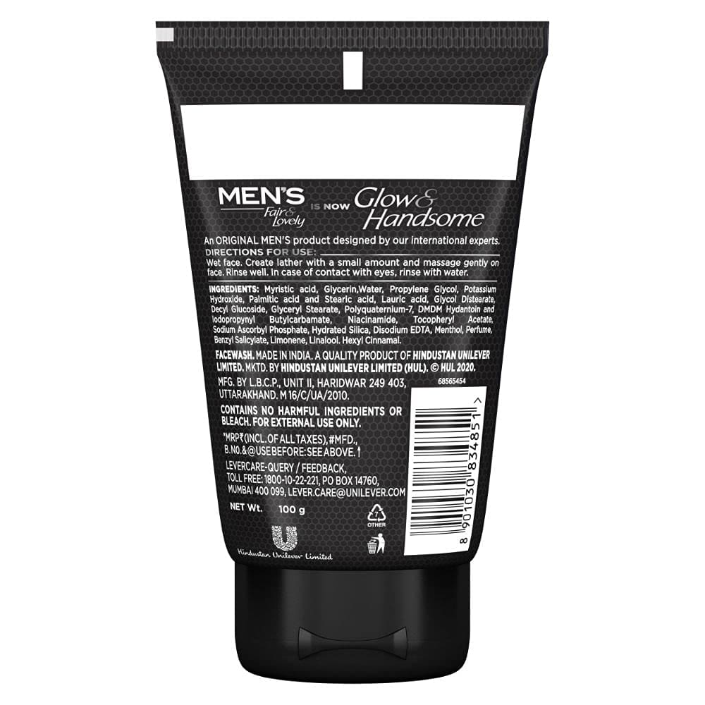 Glow & Handsome Instant Brightness Rapid Action Facewash, 100 gm