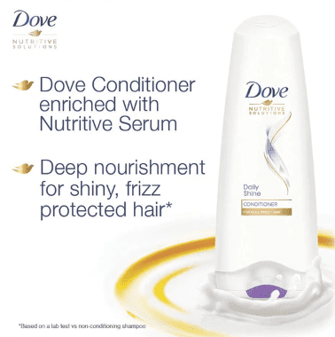 Dove Daily Shine Conditioner, 180ml