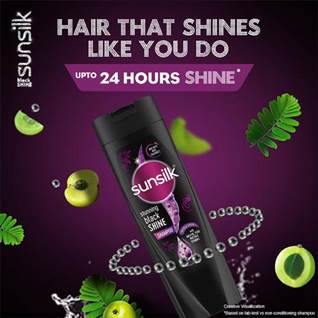 Sunsilk Stunning Black Shine Shampoo, 80ml
