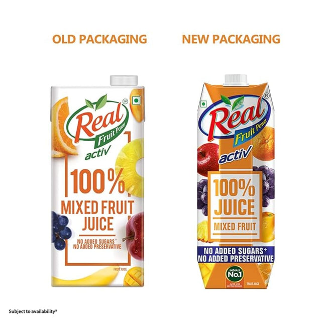 DABUR Real Activ 100% Mixed Fruit Juice - 1L