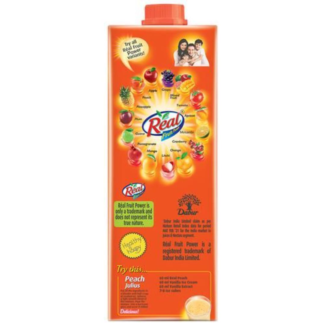 DABUR Real Fruit Power Peach, 1L