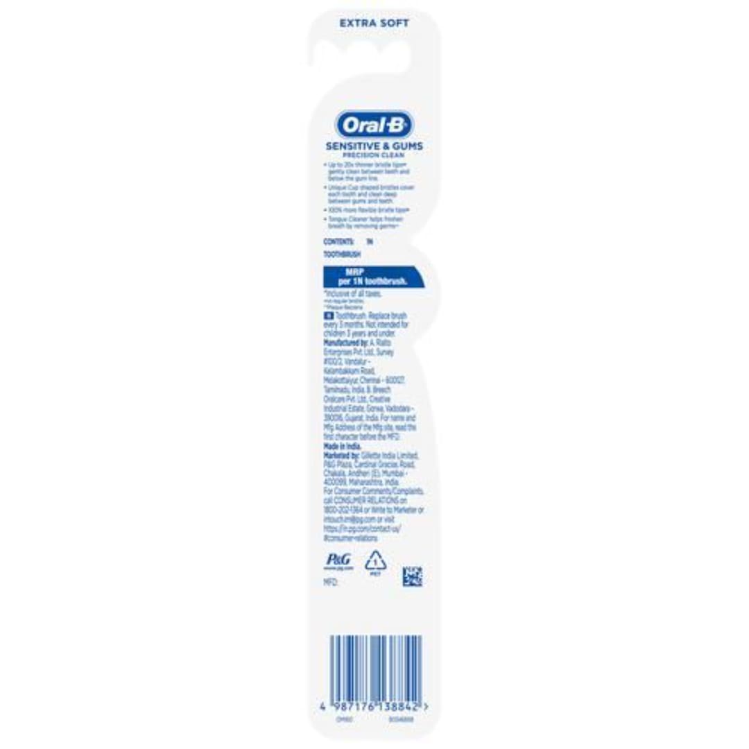 Oral-B Sensitive & Gums – Precision Clean Toothbrush, 1 pc