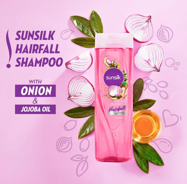 Sunsilk Onion & Jojoba Oil Hairfall Shampoo, 370 ml