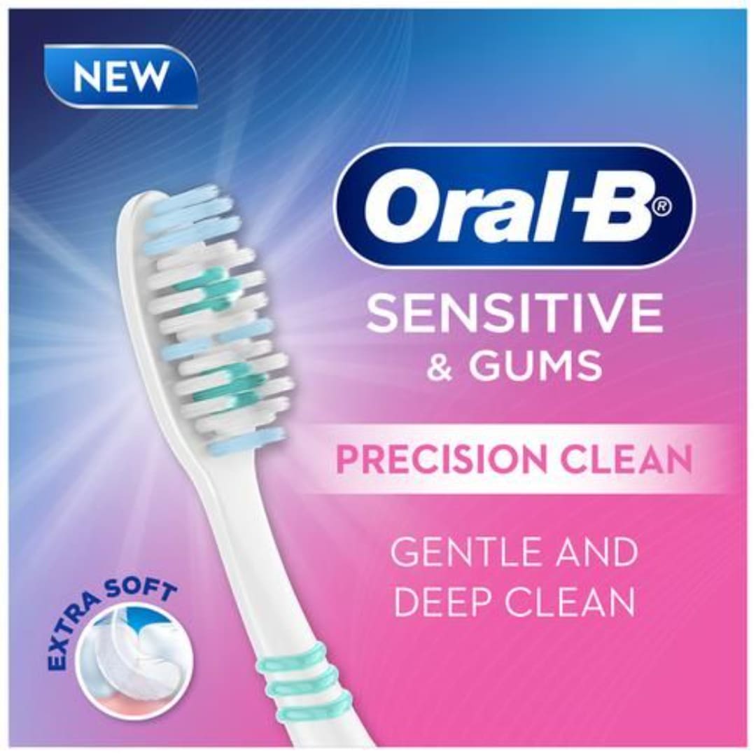 Oral-B Sensitive & Gums – Precision Clean Toothbrush, 1 pc