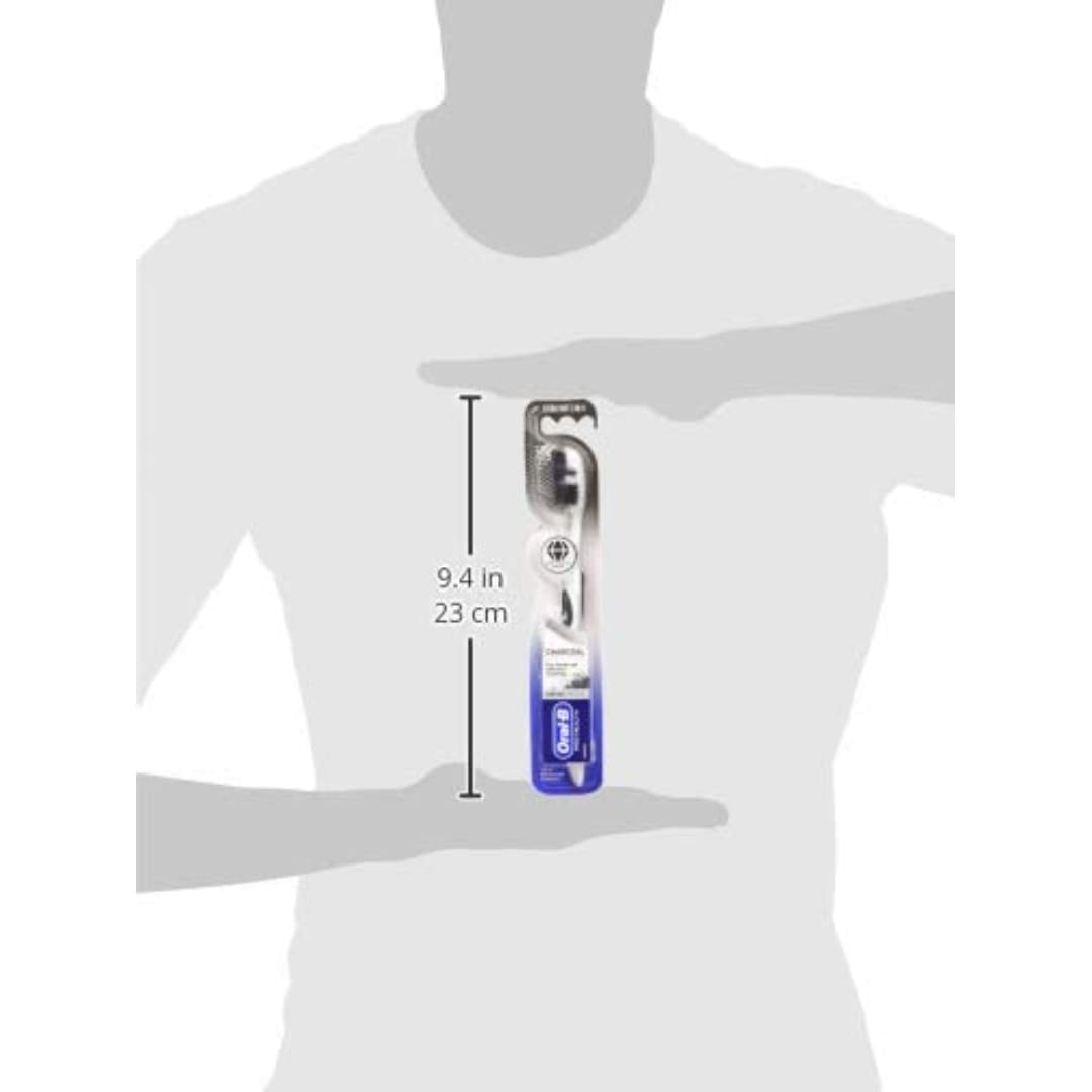 Oral B Pro-Health Criss Cross Charcoal manual Toothbrush for adults, Extra Soft, 1Pc