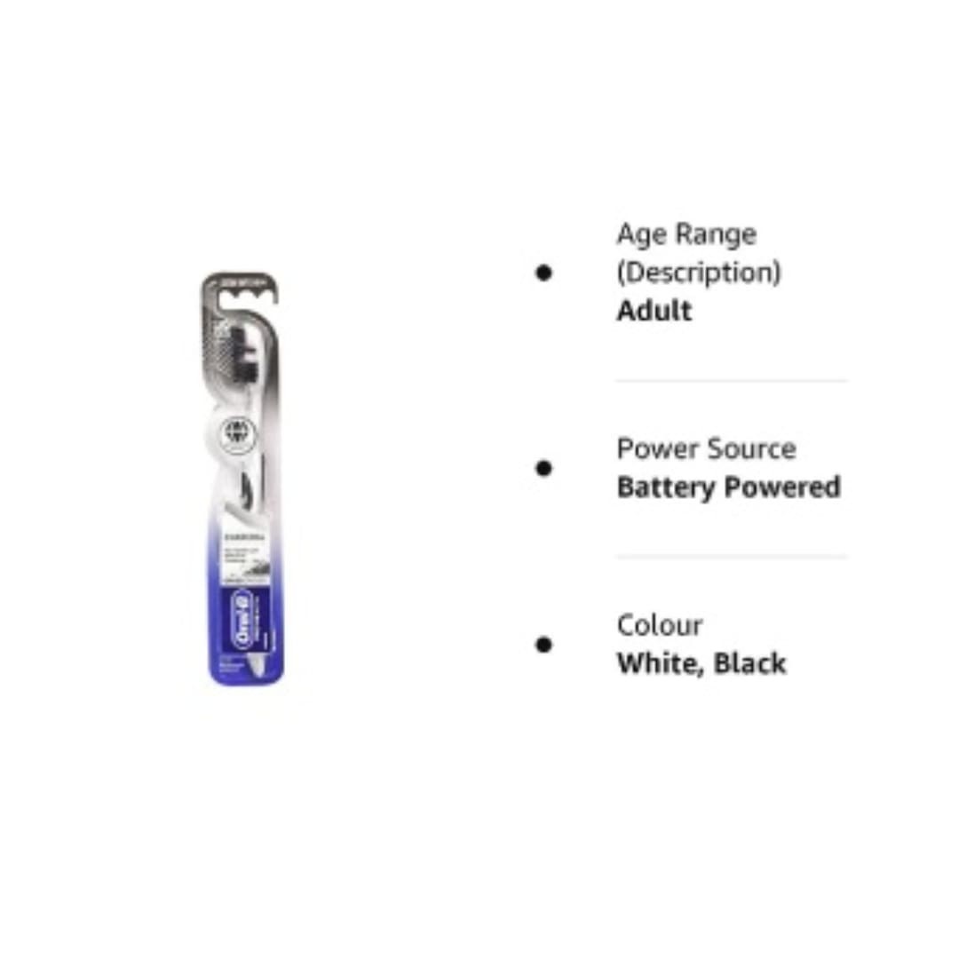 Oral B Pro-Health Criss Cross Charcoal manual Toothbrush for adults, Extra Soft, 1Pc