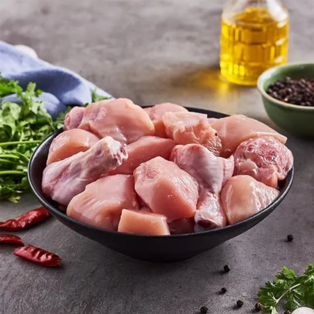 Fresh Broiler Chicken Curry Cut – Without Skin, 500g
