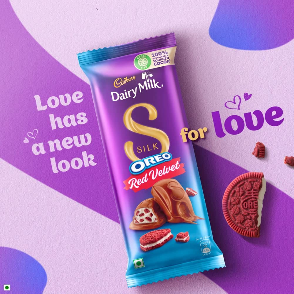 Cadbury Dairy Milk Silk Oreo Red Velvet, 130gm