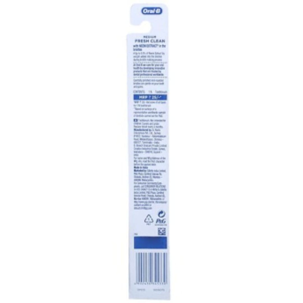 Oral B Fresh Clean With Neem Extracts Medium Toothbrush