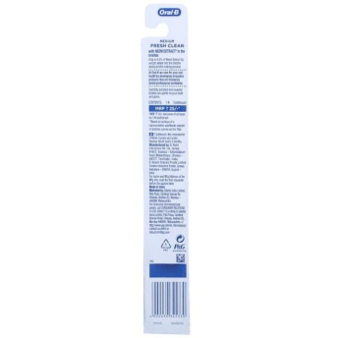 Oral B Fresh Clean With Neem Extracts Medium Toothbrush