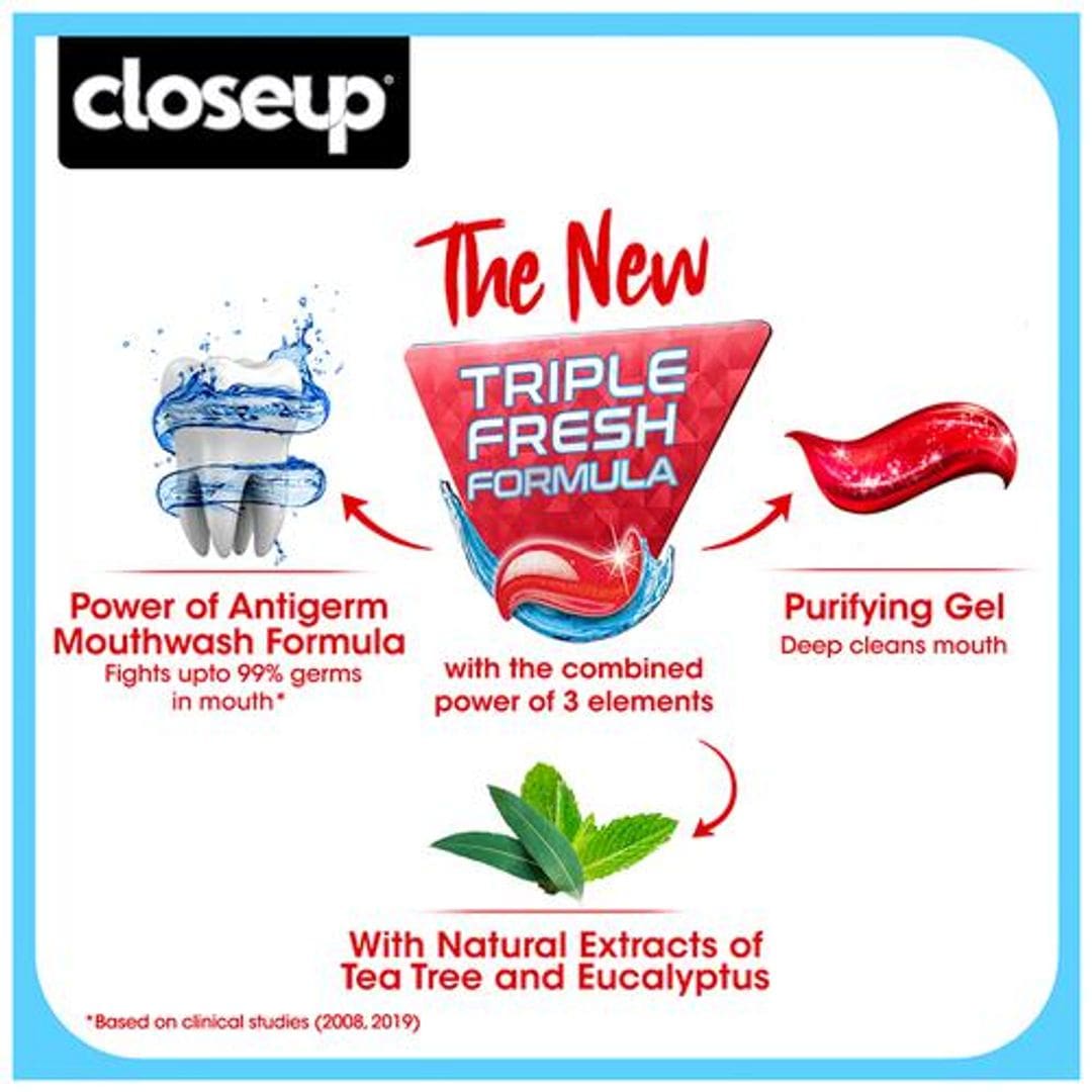Close Up Closeup Everfresh Red Toothpaste Hot, 150 gm (Pack of 2)