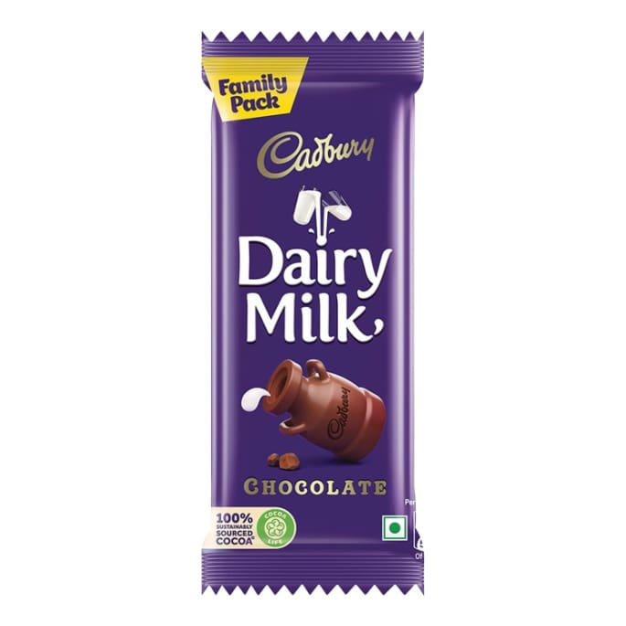 Cadbury Dairy Milk Chocolate, 123gm