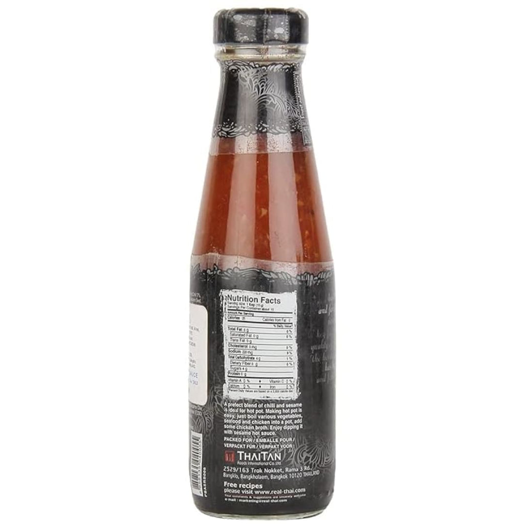 Real Thai Original Cuisine Sesame Hot Sauce, 200 ml