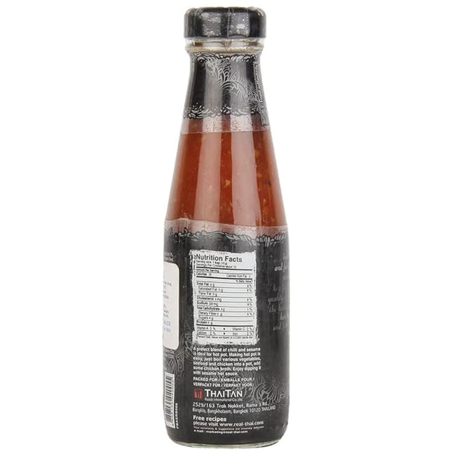Real Thai Original Cuisine Sesame Hot Sauce, 200 ml