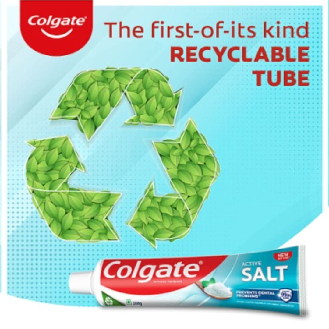 Colgate Active Salt Toothpaste, Germ Fighting Toothpaste for Healthy Gums and Teeth, 200g