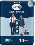 KareIn Classic Adult Diapers, Medium- 10 Count