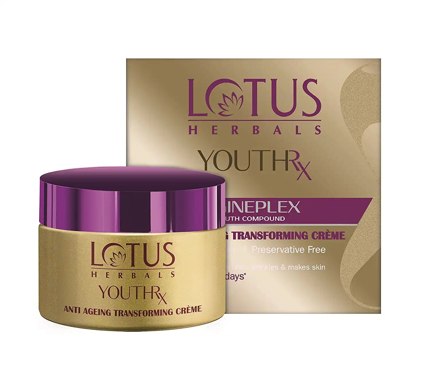 Lotus Herbals Youthrx Anti-Ageing Transforming Creme Spf 25 Pa+++, 50g