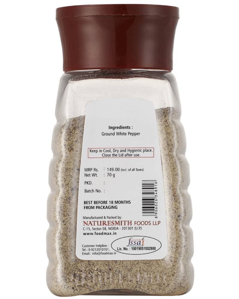 Naturesmith, White Pepper, 70g