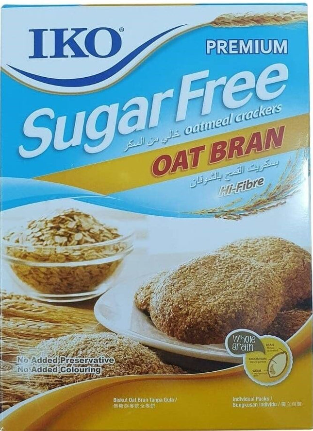IKO, SugarFree Oatmeal Crackers, Oat Bran, 200g