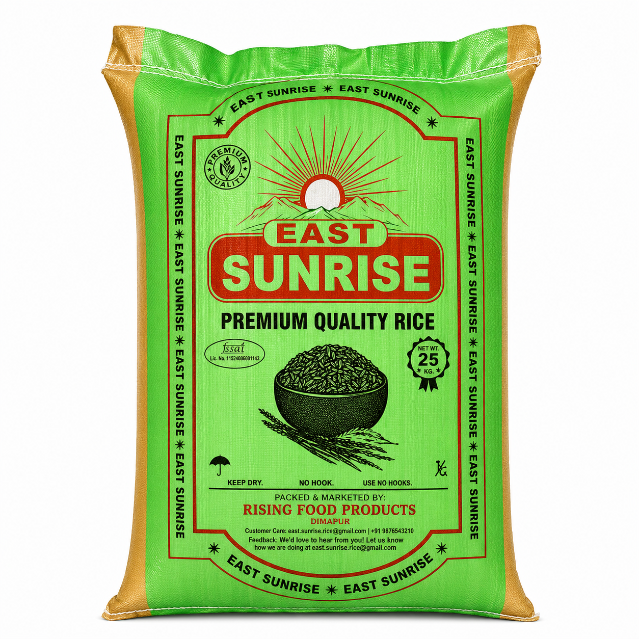 EAST SUNRISE PREMIUM QUALITY RICE, 26Kg
