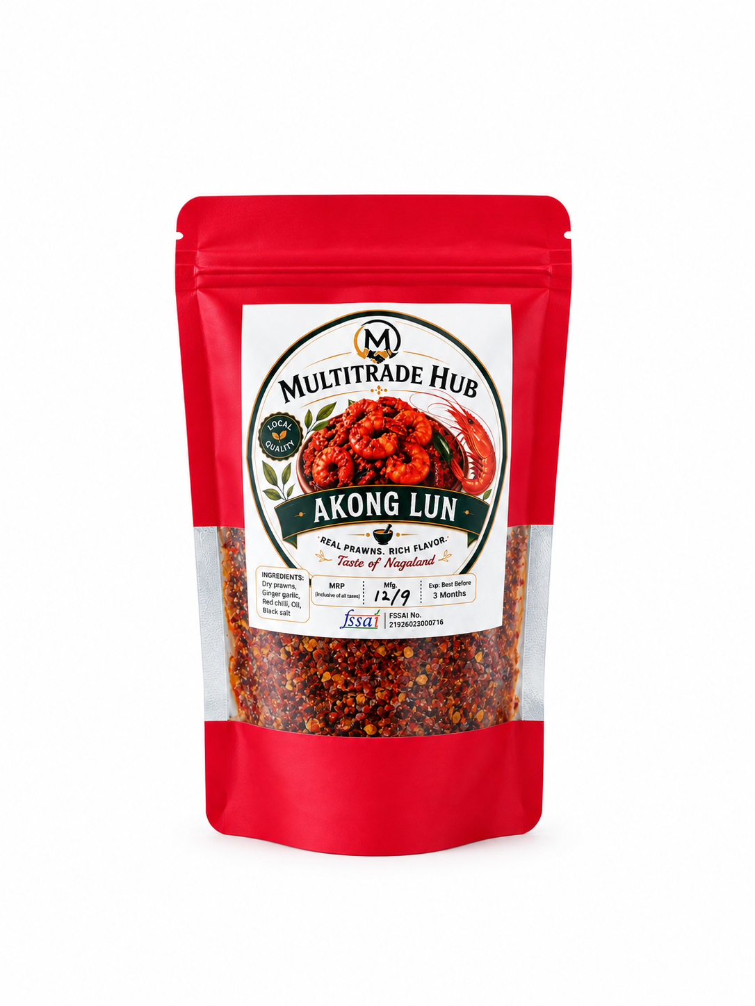 Akong Lun (Shrimp Pickle) 125gm
