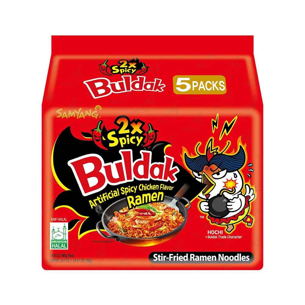 Samyang, Buldak Hot Chicken Flavor Ramen, 2x Spicy, 650g