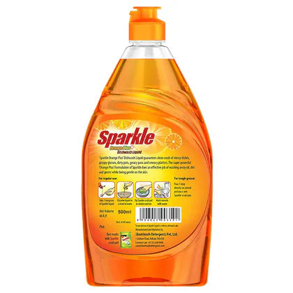 Sparkle Lime & Orange Dishwash Liquid - 500 ml
