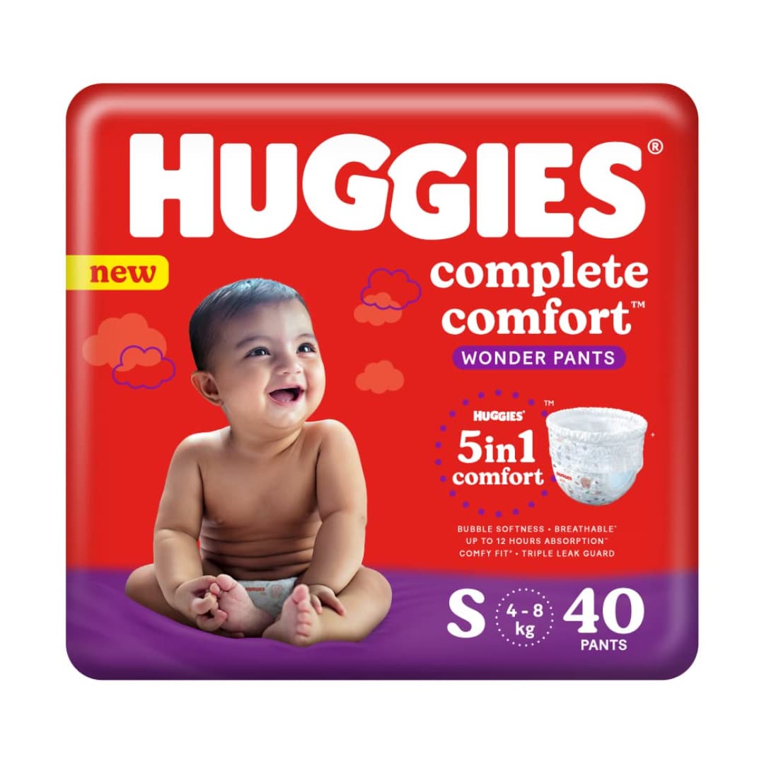 Huggies Complete Comfort Wonder Pants Small Size Baby Diaper Pants 40 count